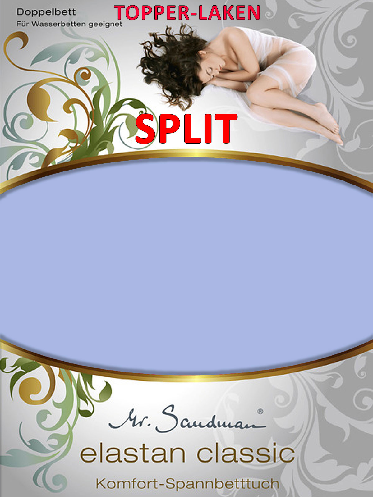 Mr. Sandman Elastan Classic Topper-Split-Spannbettlaken