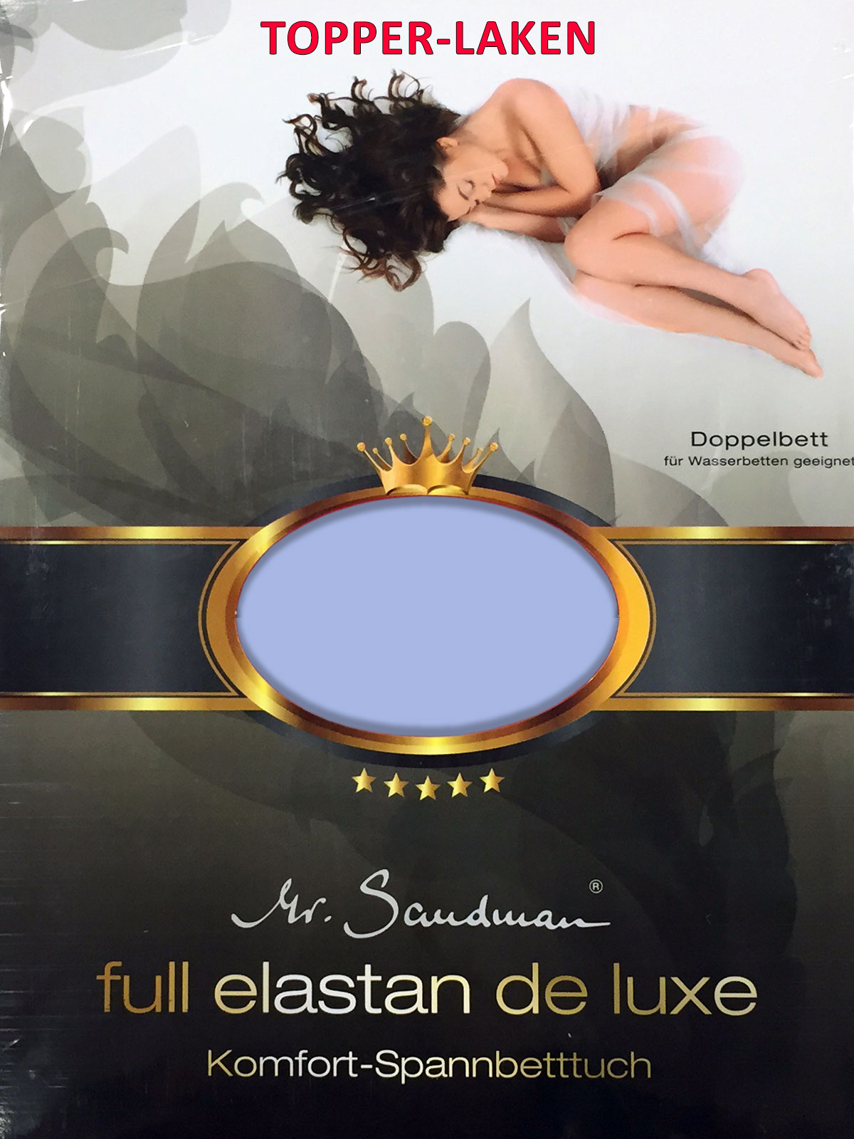Mr. Sandman Full-Elastan de Luxe Topper-Spannbettlaken